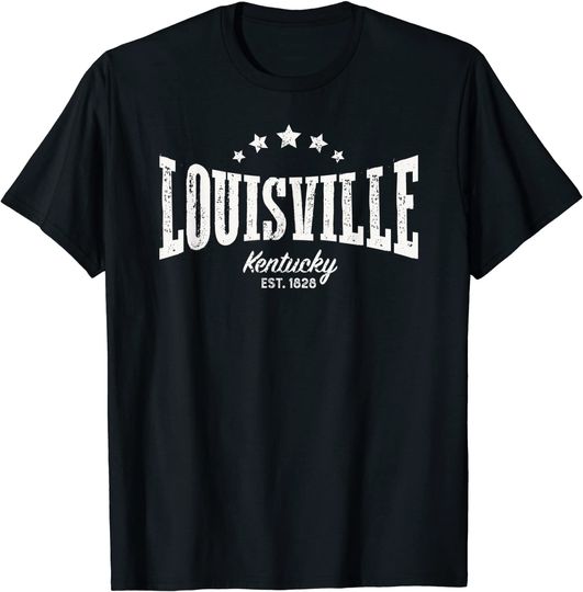 Discover Louisville Kentucky Retro Distressed T Shirt