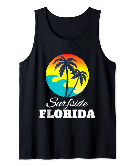Discover Surfside Florida Vacation Beach Tropical Tank Top