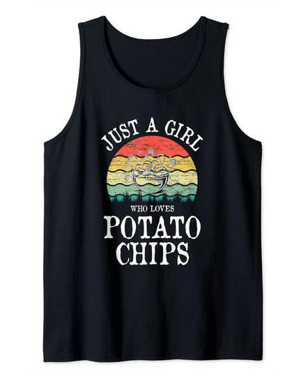 Discover Just A Girl Who Loves Potato Chips Tank Top