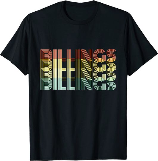 Discover Billings City Retro Vintage Hometown T Shirt