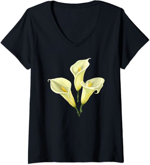 Discover Calla Lilies Flower Floral Watercolor Spring Lily T Shirt