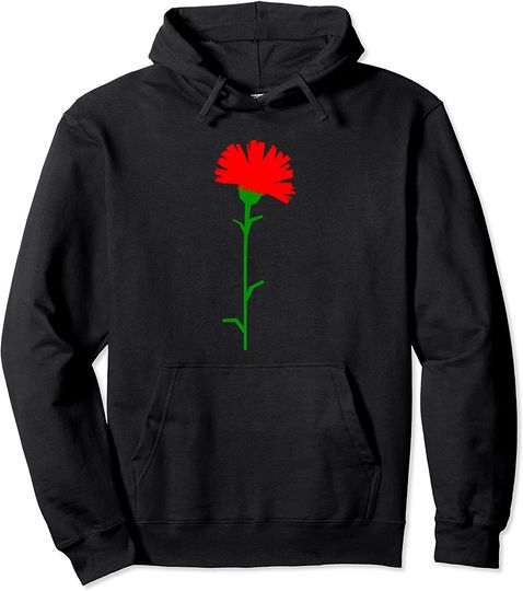 Discover Red Carnation Pullover Hoodie