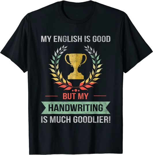 Discover Handwriting School Or College Subject T Shirt