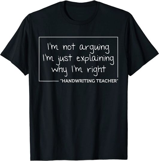 Discover Handwriting Teacher T Shirt