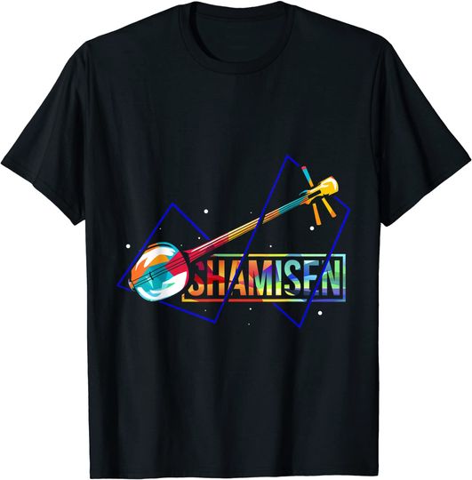 Discover Shamisen Sangen Music Instrument T Shirt