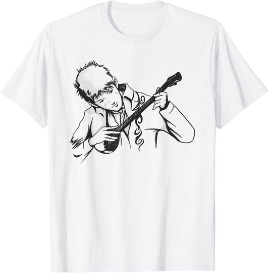 Discover Dombra Man Instrument Music T Shirt