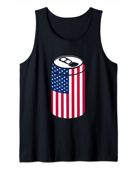 Discover American Tin Can President's Day Celebration Tee Tank Top