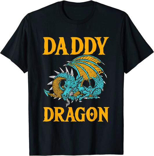 Discover Daddy Dragon Mythical Father's Day Legendary Creature T-Shirt