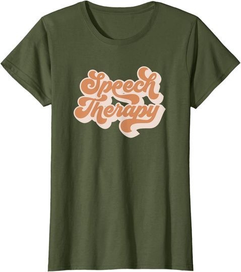 Discover Retro Vintage Speech Therapy T Shirt