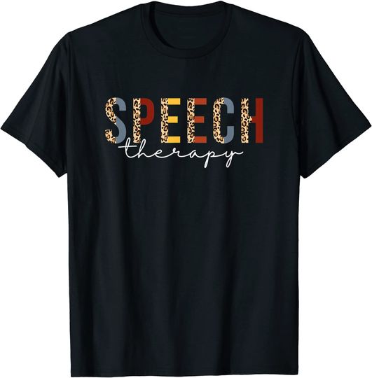 Discover Speech Therapy Leopard T Shirt