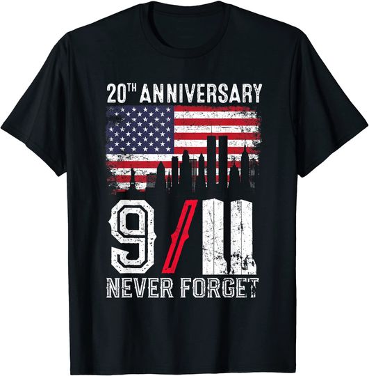 Discover Never Forget 9/11 20th Anniversary Patriot Day 2021 T-Shirt