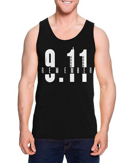 Discover Remember 9/11-20th Anniversary NYC Twin Towers Men's Tank Top