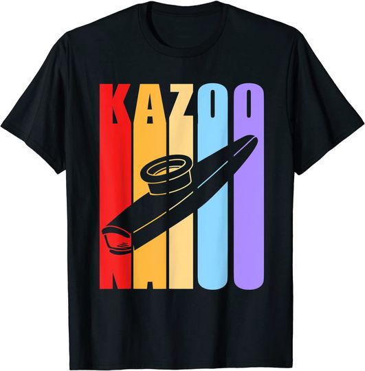 Discover Retro Kazoo Colorful Kazoo T-Shirt