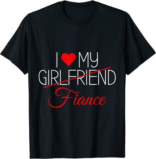 Discover I love my girlfriend/fiance Matching Couples Outfits T-Shirt