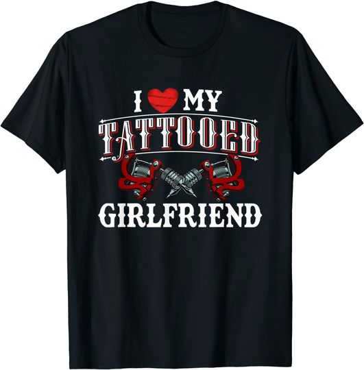 Discover Tattoo lover Boyfriend I love my Tattooed girlfriend T-Shirt