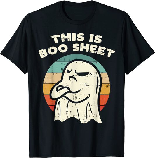 Discover This Is Boo Sheet Ghost Retro Halloween 2021 T Shirt
