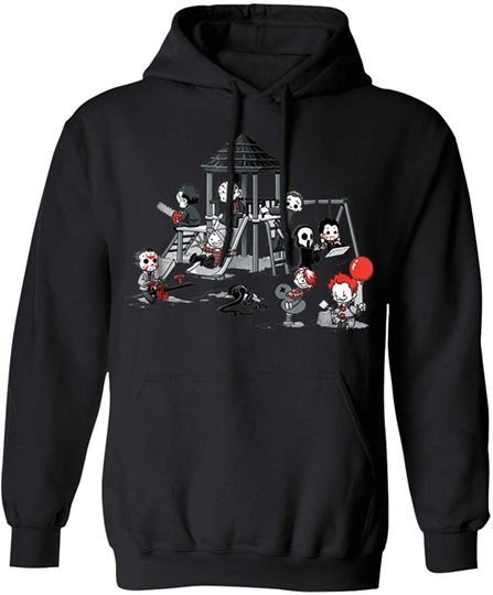 Discover Halloween Scary Playground Puppet Doll Horror Hoodie
