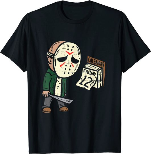 Discover Friday 12th Funny Halloween Horror Movie Humor T-Shirt