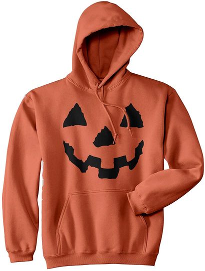 Discover Pumpkin Face Funny Jack-O-Lantern Halloween Hoodie