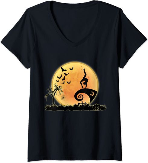 Discover Gymnastics Athlete And Moon Silhouette T Shirt