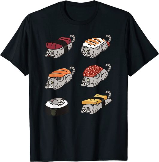 Discover Sushi American Shorthair Cat Pet T Shirt