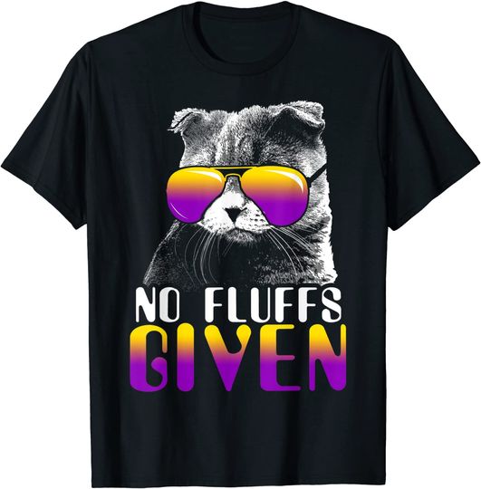 Discover No Fluffs Given Scottish Fold Sunglasses T Shirt