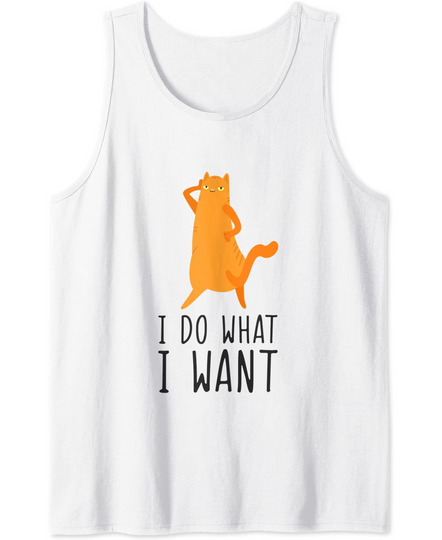 Discover I Do What I Want Cat Tank Top