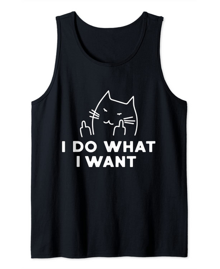 Discover I Do What I Want Cat Tank Top