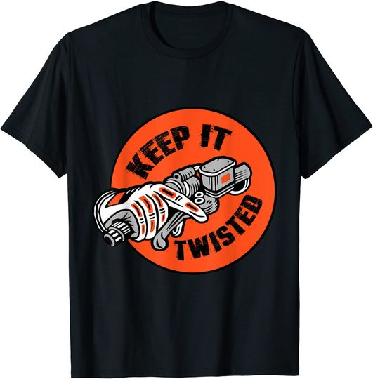 Discover Motorcycle Biker Keep It Twisted T Shirt