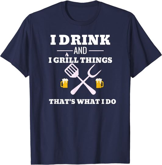 Discover Drink Beer Grill Shirt Dad T Shirt