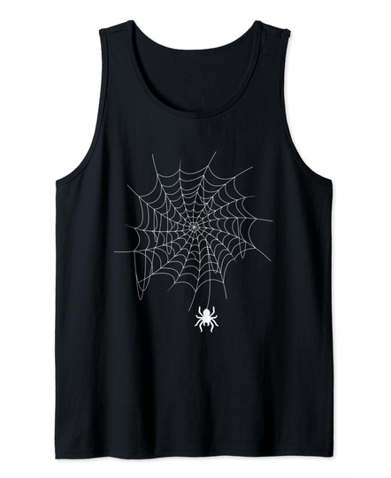 Discover Spider Web Lazy Halloween Spooky Insect Tank Top