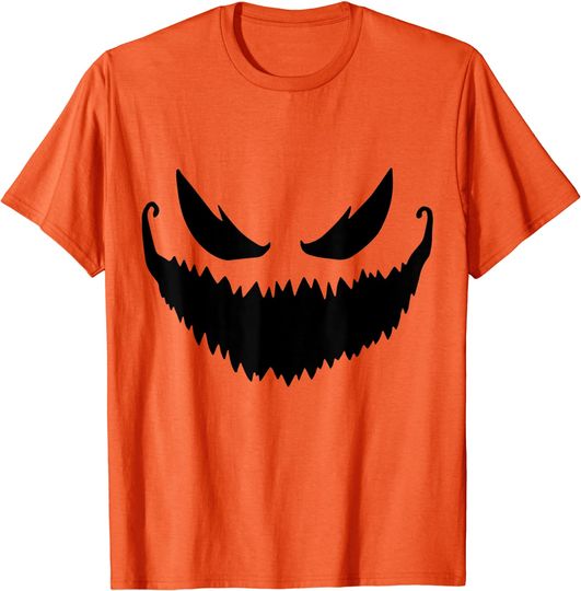 Discover Pumpkin Jack O Lantern Face T-Shirt