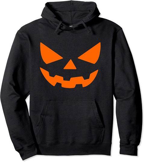 Discover Halloween Jack O' Lantern Pumpkin Face Pullover Hoodie