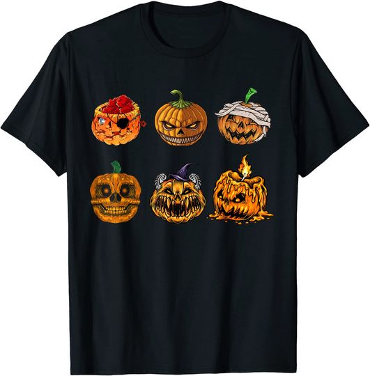 Discover Jack-O-Lantern Pumpkin Halloween Scary T-Shirt