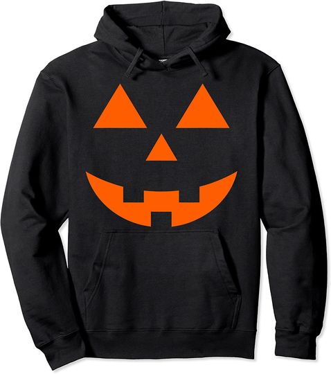 Discover Halloween Jack O' Lantern Pumpkin Face Pullover Hoodie