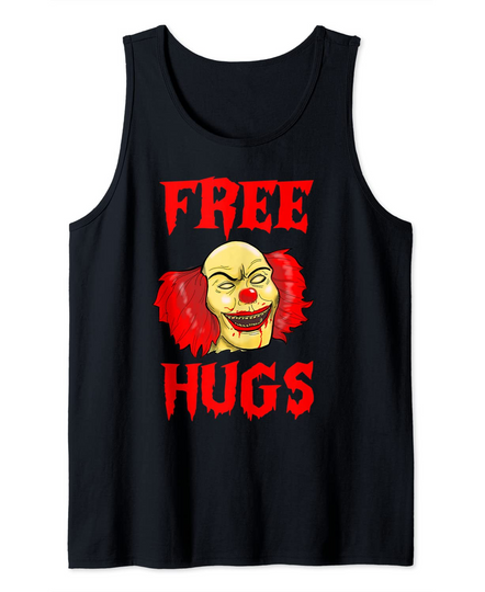 Discover Free Hugs Halloween Evil Killer Scary Clown Horror Halloween Tank Top