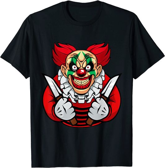 Discover Scary clown Halloween T-Shirt