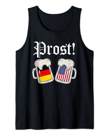 Discover Prost Oktoberfest Beer German American Tank Top