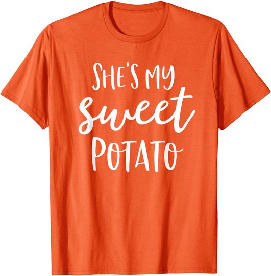 Discover She's My Sweet Potato I Yam Shirts Thanksgiving Couples T-Shirt