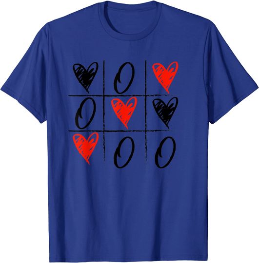 Discover Valentine's Day Tic Tac Toe Heart T Shirt