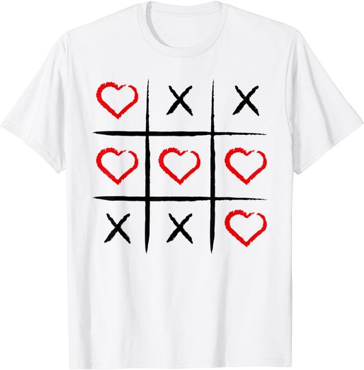 Discover Tic Tac Toe Love Game Kisses Hugs T Shirt