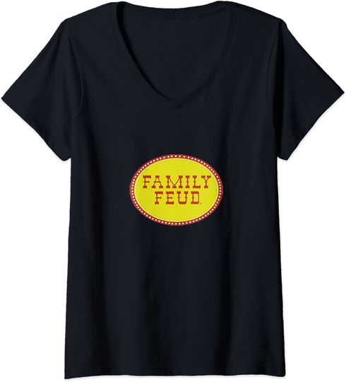 Discover Family Feud logo Classic TV Show V Neck T Shirt