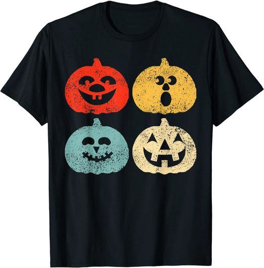 Discover Vintage Halloween Pumpkin T Shirt