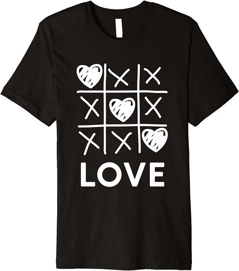 Discover Tic Tac Toe Love Hearts Win T Shirt