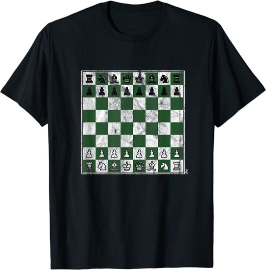 Discover Chess Game Board Pieces Checkmate Chessboard T Shirt