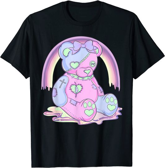 Discover Pastel Goth Teddy Bear Japanese Anime Kawaii Menhera T Shirt