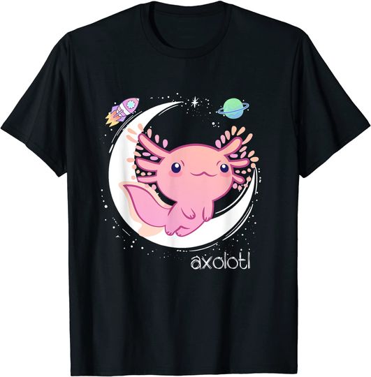 Discover Space Axolotl Kawaii Pastel Goth T Shirt