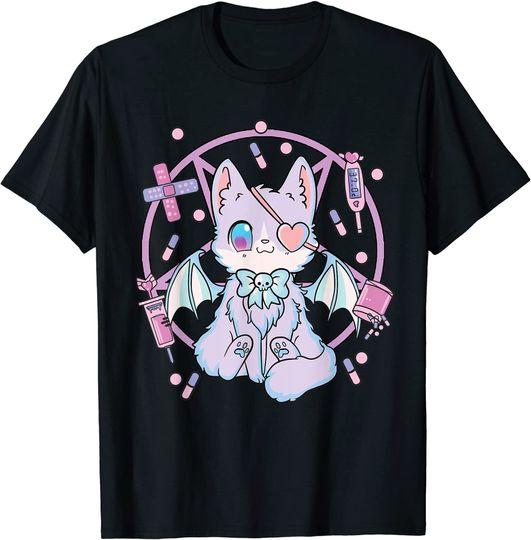 Discover Pastel Goth Kawaii Yami Cat T Shirt