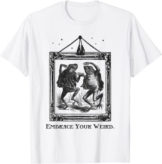 Discover Embrace Your Weird Frog Dance Dark Academia Aesthetic T Shirt