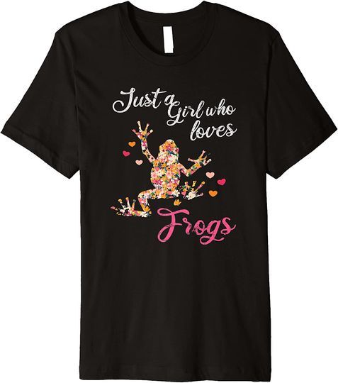Discover Just A Girl Who Loves Frogs Frog Premium T Shirt
